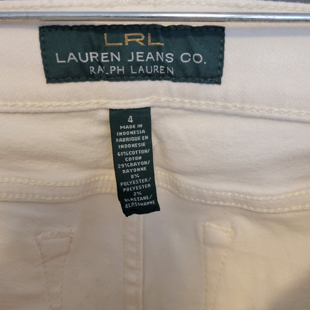 Lauren Ralph Lauren Jeans Womens size 4 White Modern Skinny - Picture 4 of 8